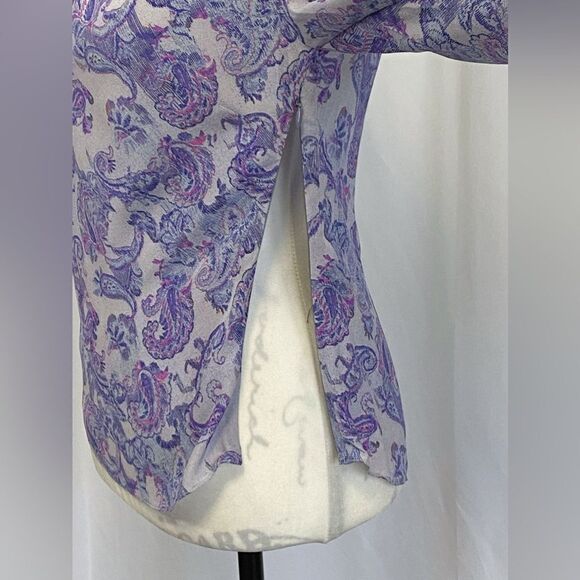 Isabel Marant Torence Paisley Silk Cut-Out Top size 38/ us size 6 - Picture 13 of 16